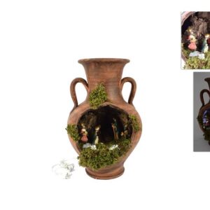 TERRACOTTA VASE WITH CRIB 097725