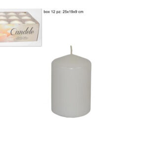 WHITE CANDLE IN DISPLAY BOX 624780