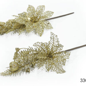 XMAS TWIG 33CMS GOLD GLITTER 409197