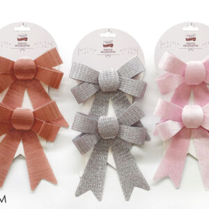 SET TWO PINK BOWS ASS. 416355