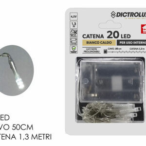 BATTERY LIGHTS 20 LED WARM WHITE 561116