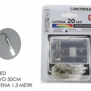 BATTERY LIGHTS 20 LED MULTICOLOUR 931049