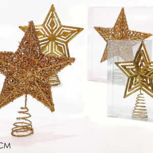 XMAS TREE TOP GOLD 4 ASS. 240400