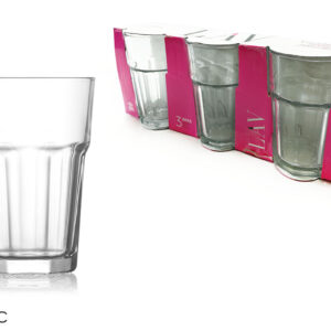 SET THREE LONG DRINK GLASSES 006692