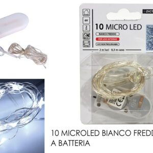 MICROLED BATTERY LIGHT X 10 WARM 293017