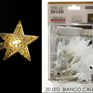 BATTERY STAR  20 LED W/WHITE 064266