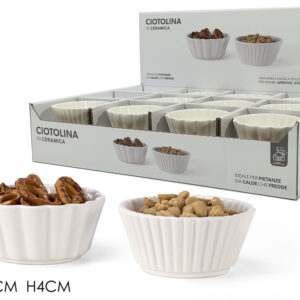 WHITE SNACK BOWLS 071301