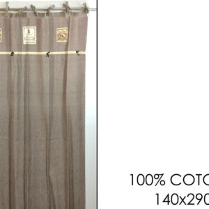 CURTAIN WITH CLOTH TIES 090685