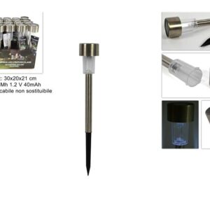 SOLAR LAMP IN METAL 378175