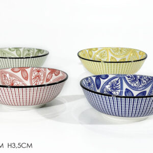 GLASS BOWL  11CMS 4 ASS 152093