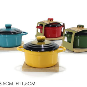 SMALL POT WITH LID 17X13X11.5CMS 389239
