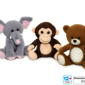 SOFT TOY ANIMAL 3 ASS 30CMS 272029