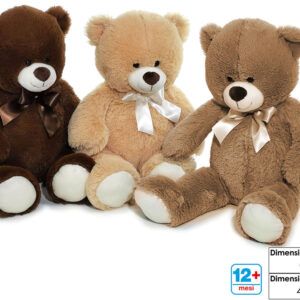 SOFT TOY BEAR 60CMS 3 ASSORTED 302344