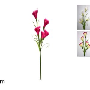 STEM WITH 5 FLOWERS ASSORTED 95CMS 440445