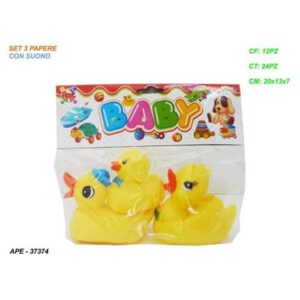 SET THREE SQUEEKY DUCKS 373740