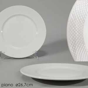 WHITE PORCELLAIN FLAT PLATE 117658