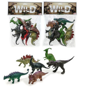 DINASAUR 6 PIECE SET IN BAG 221447