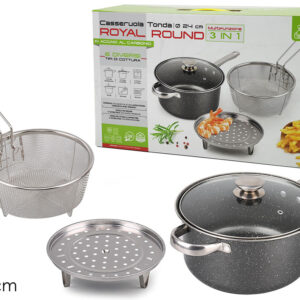 CASSEROLE ROUND WITH FRY NET 368432
