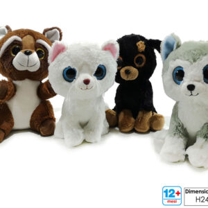SOFT TOY ANIMALS 4 ASS 24CMS 251727