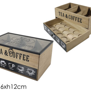 BOX FOR TEA BAGS AND COFFEE CAPS 322540