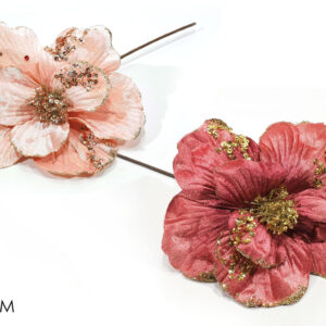 STEM WITH FLOWERS/GLITTER 391515