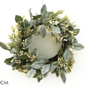 ROUND GARLAND 60CMS WITH SNOW 400675