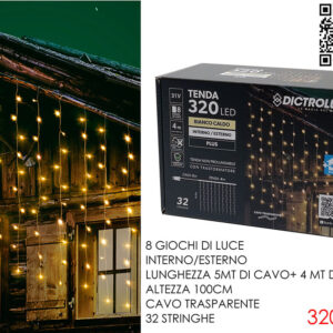 HANGING LIGHT 4MT X 1 MT W/WHITE 320 LED 449605