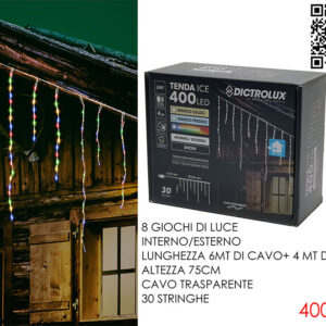 LIGHTS ICE MULTICOLOUR 4 METERS 400 LED 075750