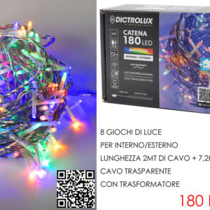 LED LIGHTS 180 M/COLOUR TRANS. WIRE 624248