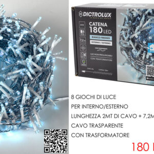 LED LIGHTS 180 DAYLIGHT TRANS WIRE 624262