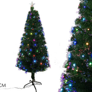 FIBRE OPTIC TREE MULTICOLOUR 210CMS 322083
