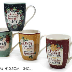 CHRISTMAS MUG 39CL 4 ASS 321949