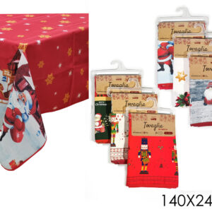 XMAS TABLE CLOTH ANTI STAIN 432331