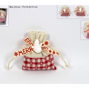 CLOTH XMAS BAG 3 ASS 870989