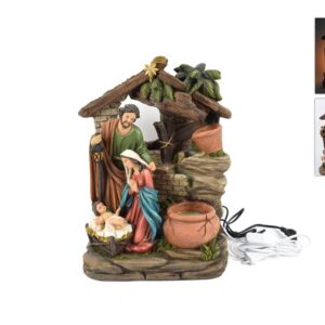 NATIVITY FOUNTAIN W/LIGHT 060118