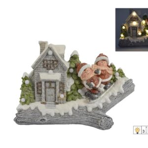 TRUNK WITH HOUSE/CHILDREN W/LIGHT 092911