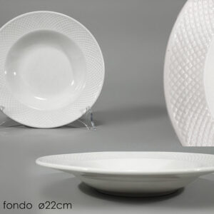 WHITE PORCELLAIN DEEP PLATE 184421