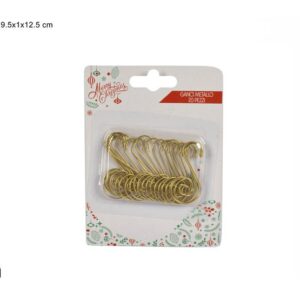 METAL XMAS HOOKS GOLD 034102