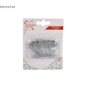 METAL XMAS HOOKS SILVER 034119