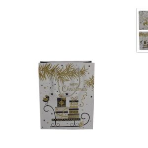 CHRISTMAS BAG 14X18X7CMS 4 ASS 060958