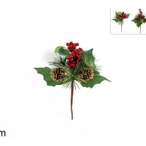 TWIG BERRIES AND PINES GLITTER 132785