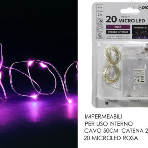 LED WIRE20 LIGHTS PINK  296193