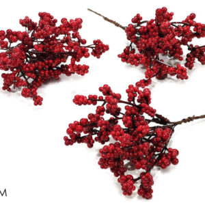 TWIG WITH BERRIES RED 21 CMS 3 ASS 278977