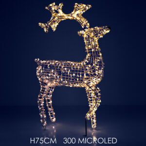 REINDEER 3D 75CMS 300MICROLED 225957