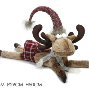 REINDEER LYING DOWN 62 X 50CMS 357634