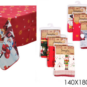 CHRISTMAS TABLE CLOTH ANTI STAIN 432249