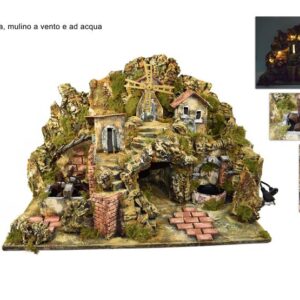 LARGE CRIB WITH FOUNTAIN 20LIGHTS 755286