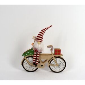 WOODEN BICYCLE WITH GNOME 154138