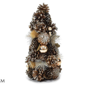 CHRISRTMAS TREE 30CMS ROSE GOLD 362973