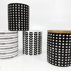 JAR WITH BAMBOO LID 246563